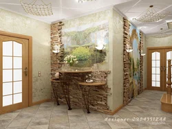 Wallpaper For The Kitchen With Decorative Stone Photo