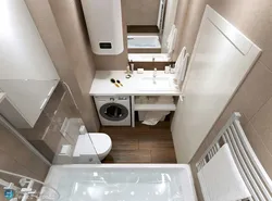 Bathroom design with washing machine