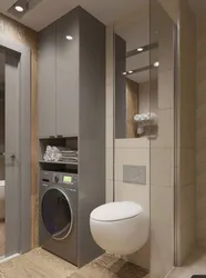 Bathroom design with washing machine