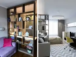 Bedroom design into two zones with division