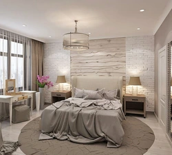 Loft Bedroom Design In Light Colors