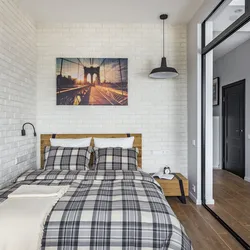 Small loft bedroom photo