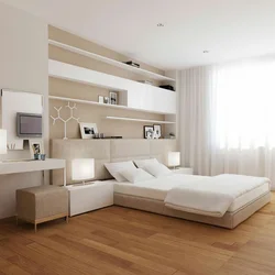 Photo Of A Bedroom And Living Room In The Same Style