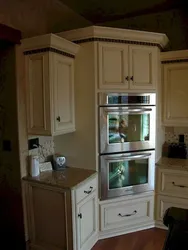 Kitchen with corner oven photo
