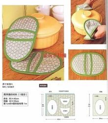 How to sew oven mitts for the kitchen, patterns with photos