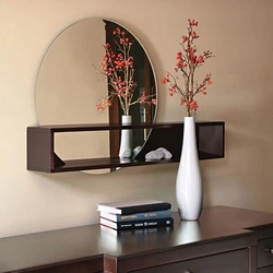 Wall Mirror For Hallway With Shelf Photo