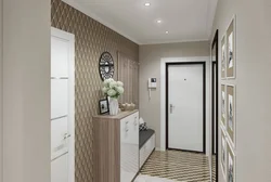 Wallpaper in the hallway in a modern style 2023 photo design