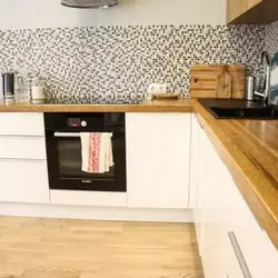 Wooden Table In The Kitchen Interior