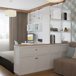 Bedroom Design Divided Into Zones