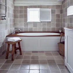 Bathtub With Panels And Tiles Photo
