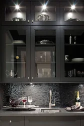 Kitchen with glass design