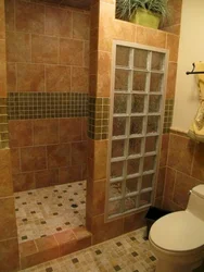 Bathroom with shower screen photo