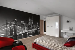 Bedroom interior for teenager wallpaper