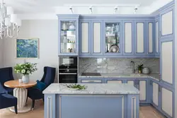 Gray blue kitchen photo