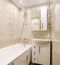 Combined bathroom in a panel house photo