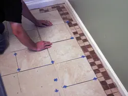 How to properly lay tiles in the bathroom photo