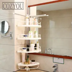 Shelves in bathroom interior design