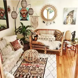 Boho living room design