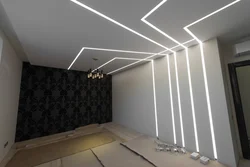 Design Of Light Lines In The Living Room