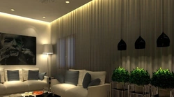 Design Of Light Lines In The Living Room