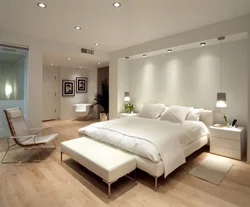 Spotlights in the bedroom design