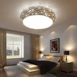 Spotlights in the bedroom design