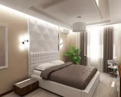 Bedroom 12 Sq M Design With Bed And Wardrobe