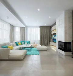 Photo Of A Living Room With A Light Floor