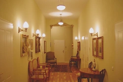 Sconces in the hallway interior photo