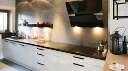 Kitchens Without Wall Cabinets In The Interior With A Pencil Case Photo