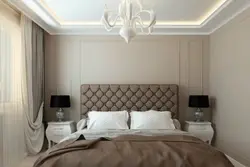 Bedroom With Moldings On The Walls In A Modern Interior