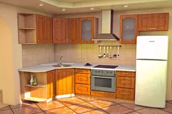 Кухонный гарнитур с угловой мойкой для маленькой кухни фото