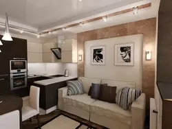 Oshxona 13 5 sq m dizayn divan bilan