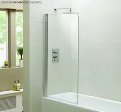 Стеклянный экран для ванной фото