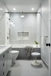 Дизайн ванны белый пол