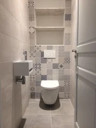 Туалет И Ванная В Одном Стиле Раздельные Дизайн С Плиткой