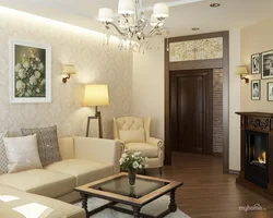 Cream living room interior