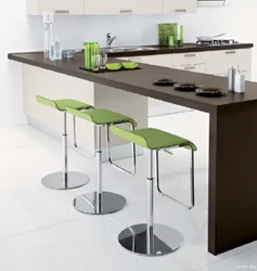 Kitchen design with table top