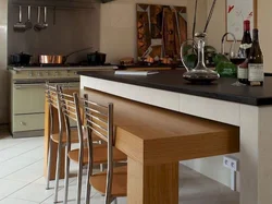 Kitchen design with table top