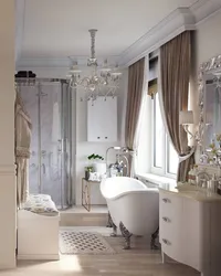 Француз стиліндегі ванна бөлмесінің дизайны
