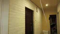 Cover the hallway with clapboard photo