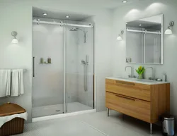 Bathroom design with screen
