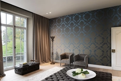 Stylish Wallpaper Design In The Living Room