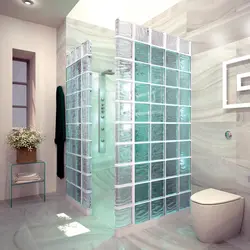 Glass block bathtub photo
