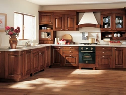 Wooden kitchen interior design