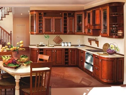 Wooden kitchen interior design