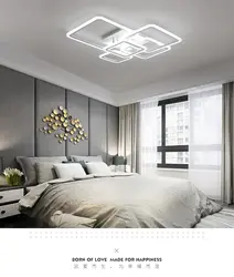 Lighting of suspended ceilings in the bedroom interior
