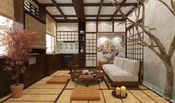 Японский интерьер гостиной