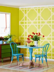 Paint the kitchen in two colors photo