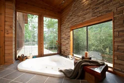 Bathroom Design With Panoramic Window